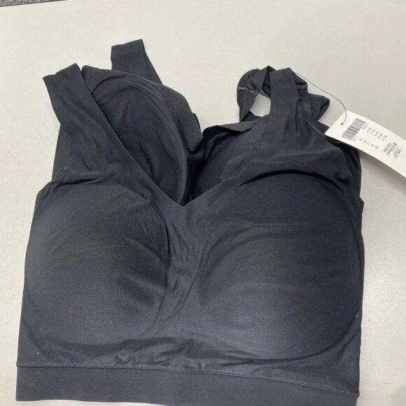 NEW CHANTELLE SoftStretch Padded V-Neck Wireless Bra Top Black Size XL-2XL - Picture 10 of 12